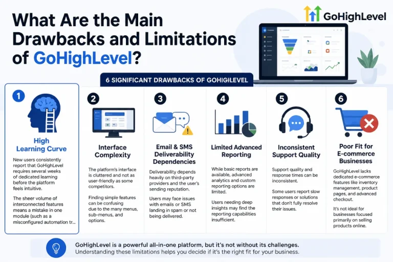 What Are the Main Drawbacks and Limitations of GoHighLevel?