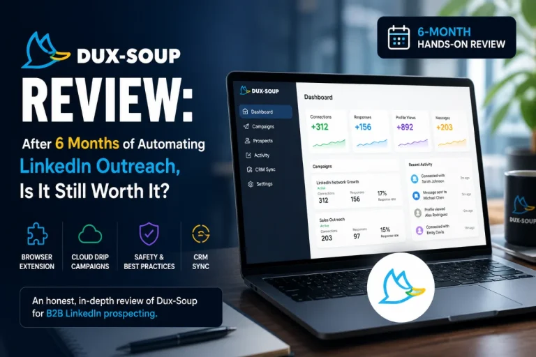 Dux-Soup Review: After 6 Months of Automating LinkedIn Outreach, Is It Still Worth It? Featured Thumbnail